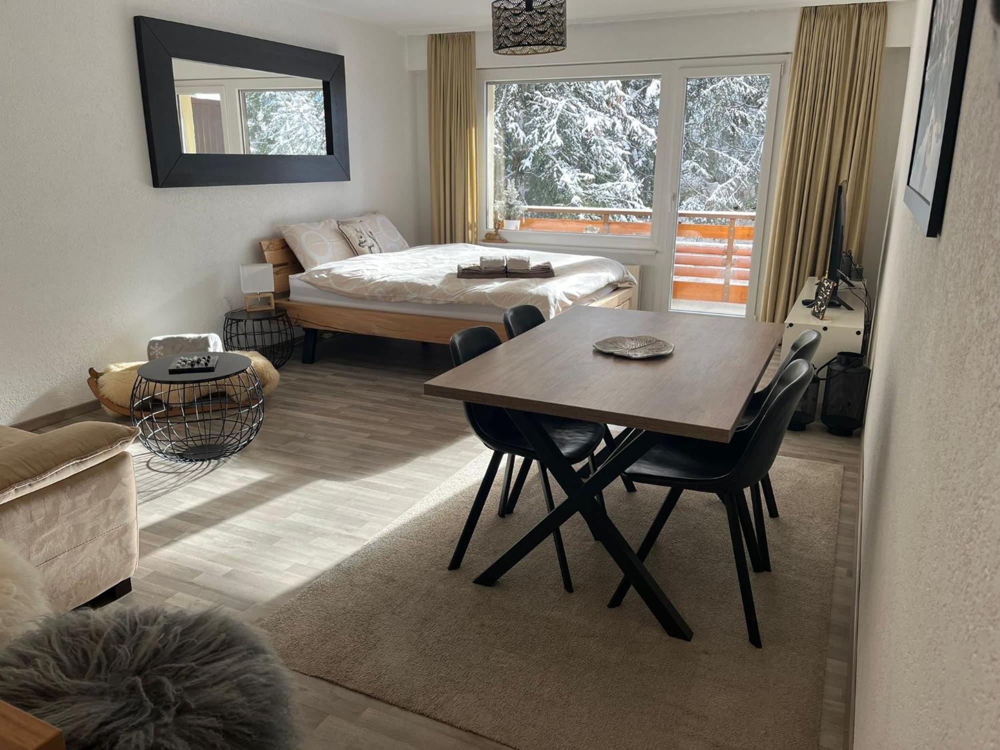 Grand Studio Au Centre De Crans Eksteriør billede
